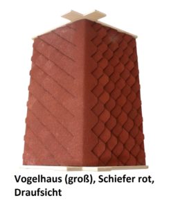 23.230-02 Vogelhaus (groß), Schiefer rot - 5